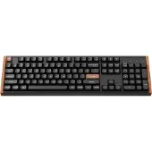 Keychron K10 HE, Verkabelt & Kabellos, USB + RF Wireless + Bluetooth, Magnetic-mechanical key switch, QWERTY, RGB-LED, Schwarz, Holz