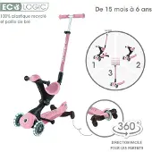 Globber Kinder- Scooter GO-UP DELUXE LIGHTS 3-in-1