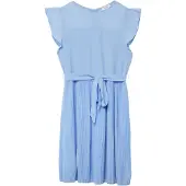 s.Oliver Kleid Kurzes Chiffonkleid mit Volantärmeln und Bindegürtel