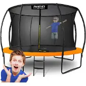 Neo-Sport 12ft/374cm profiliertes Gartentrampolin mit Innennetz