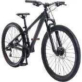Bikestar Alu Mountainbike 27.5 Zoll | 21 Gang Hardtail Sport MTB 14 Zoll Rahmen Scheibenbremse Federgabel | Schwarz Rot