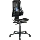 BIMOS Arbeitsstuhl Neon 2, mit Rollen, ESD, Permanentkontakt, grau