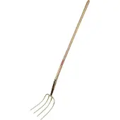 Freund Victoria Dunggabel Erntekönig Zinken-L.310mm 4 Zinken süddeutsch geschmiedet,m.Stiel