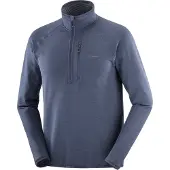Salomon Men's Essential Lightwarm Half Zip Fleecejacke als mittlere Schicht