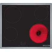 Bosch Serie 4 PKE645BA2E, Schwarz, Integriert, 60 cm, Keramik, Glaskeramik, 4 Zone(n)