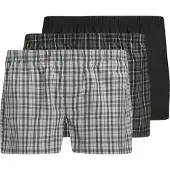 Jack & Jones JACK&JONES Herren Web-Boxershorts, 3er Pack - JACMILANO WOVEN BOXERS 3 PACK , Baumwolle