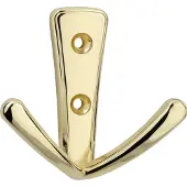 Siro Mantelhaken Deneb Breite 76 mm, Höhe 71 mm, ZN vermessingt poliert