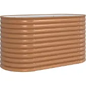 vidaXL Hochbeet Braun 160 x 80 x 81 cm Stahl