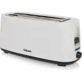 Tristar BR-1057, 4 Scheibe(n), Weiß, Kunststoff, Tasten, Drehregler, 1400 W, 230 V
