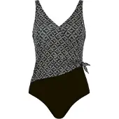 Naturana Badmode Badeanzüge Dames | Grösse: 44D | Farbe: Schwarz/Print