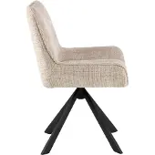 Ebuy24 (2er Set) Eddie Esszimmerstuhl Chenille beige.