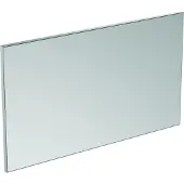 Ideal standard Badspiegel Mirror & Light mit Rahmen in Aluminiumoptik – 60 x 70 cm, reversibel
