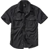 Brandit modernes Herren Polo-Shirt mit Baumwolle Schwarz