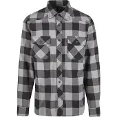 Brandit Check Hemd M Herren Baumwolle grau, M
