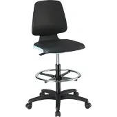 Magni Stuhl Labsit 4 blau Kst.-Leder,m.Rollen 4016849592176