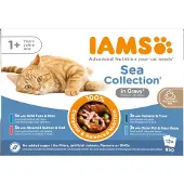 IAMS Delights Adult Meereskollektion in Sauce Nassfutter Katze (12x85 g)