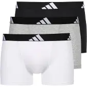 Adidas Trunk 3PK Unterhose in weiß, Größe S