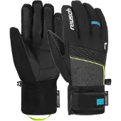 Reusch Handschuhe Louis R-TEX XT Herren Black Melange / Safety Yellow / Brilliant Blue-9.5