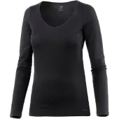 Icebreaker - Funktionsunterwäsche aus Merinowolle - W Siren LS Sweetheart Black für Damen aus Wolle - Größe XS - schwarz