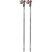 LEKI Skistöcke Airfoil 3D Black Dark Anthracite Bright Red-115 cm