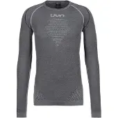 UYN Unterhemd Herren Evolutyon Biotech Melange Uw Shirt Long Sleeve Dark Grey Melange/Blue-XXL