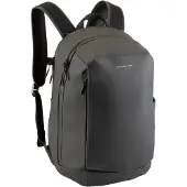 Kapten & Son Rucksack Oslo All Black 18L | Rucksack Herren Schwarz | 16 Zoll Laptopfach, Handgepäck-Größe & Kofferbefestigung | Ergonomisch & Wasserabweisend mit Schlüsselkarabiner