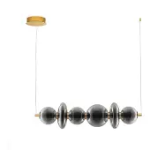 Nova Luce 9186954 Pendelleuchte NAVI Gold / Rauch Aluminium / Glas dimmbar 3000 K 29 3472 lm LED x