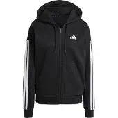 Adidas Damen Fleece-gefütterter Hoodie mit Reißverschluss Essentials 3-Stripes
