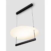 Lyora Pendelleuchte Diona Ø 60cm schwarz mit weiß 2700K