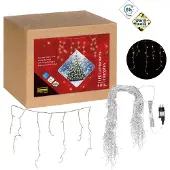Idena 400er Eiszapfen LED Lichterkette transparent m St.