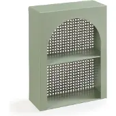 En.casa Wandregal Jäller Metall 40x30x13 cm Grün
