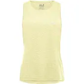 Jack Wolfskin Tanktop "WILDTRAIL TANK TOP W", Damen, Gr. S (36), grün (daisy), Obermaterial: 100% Polyester, normal, Rundhals, Tops Tanktop, sportlicher Stil, ohne Verschluss, mit Rundhalsausschnitt