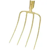 Ideal Idealspaten Dunggabel 4 Zinken Nordd., goldfarben