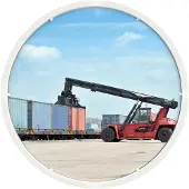 DANCOP Verkehrsspiegel D.800 mm Kunststoff, weiß - ED-U 80