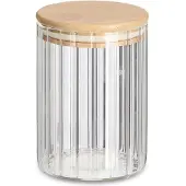 Zeller Vorratsglas RILLEN BHT 9x13.50x9 cm