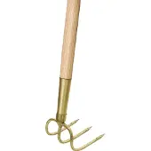 Idealspaten-bredt Gartenhacke 3 Zinken mit Büchse+Kappe+Stiel 1350mm