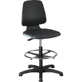 Magni Stuhl Labsit 3 anthrazit Kst.-Leder,m.Rollen 4016849592084