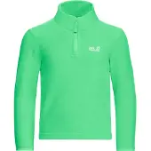 Jack Wolfskin Stehkragenpullover "TAUNUS 100 HZ K" Kinder-Fleecepullover, Halfzip-Reißverschluss, Stehkragen