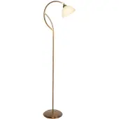 Steinhauer Stehlampe Anthea, bronze / altmessing, für Wohn- / Esszimmer, Metall, Stehlampe