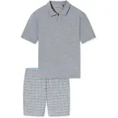 Schiesser Pyjama Selected Premium Jacquard in Admiral | Gr.: 56