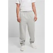Urban Classics moderne Herren Hose Taschen Rippbündchen 380 g/m² mit Baumwolle Grau