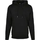 Urban Classics bequemer Herren Hoodie Kordelzug Rippstrick 300 g/m² mit Baumwolle Schwarz