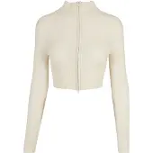 Urban Classics Cropped Rib Knit Strickjacke