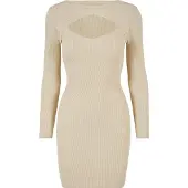 Urban Classics Shirtkleid "Damen Ladies Cut Out Dress" 1 Stk. tlg.
