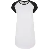 Urban Classics Shirtkleid "Damen Ladies Contrast Raglan Tee Dress" 1 Stk. tlg.