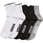 Urban Classics Girly Small Edge Socks 4-Pack