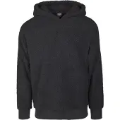 Urban Classics moderner Herren Hoodie Rippbündchen Kapuze 330 g/m² Schwarz