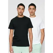 Urban Classics Basic T-Shirt 2er-Pack schwarz/weiß XXL