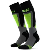 Cep ski thermo socks, tall, 4.0, men black/lime