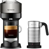 Nespresso Vertuo Next Deluxe Dark Chrome & Aeroccino4 Vertuo Kaffeemaschine